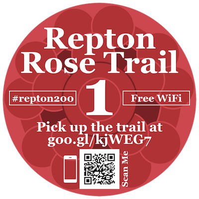 Repton Rose trail logo